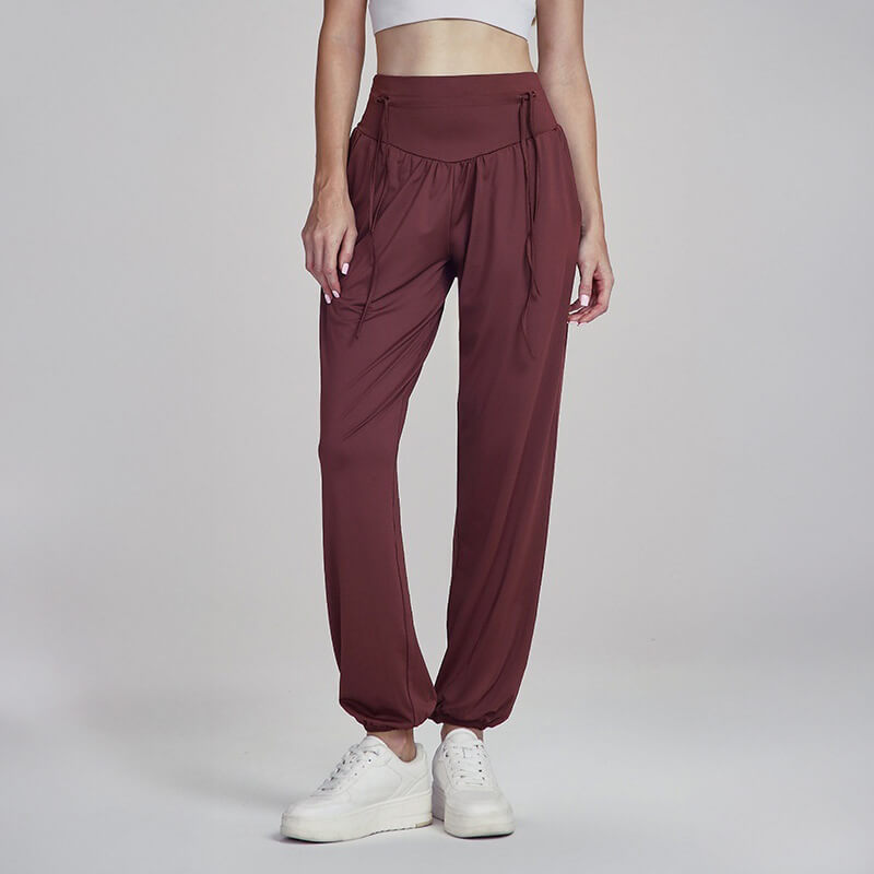 [Pants] Relaxed Fit High Rise Straight Leg Pants Ladies