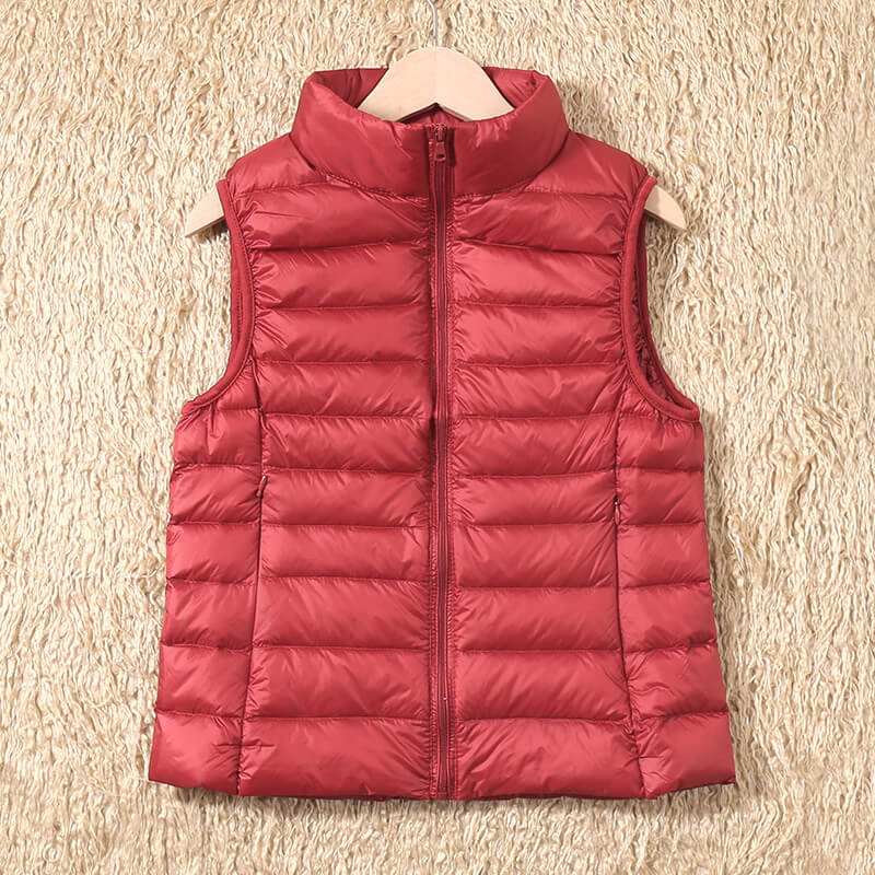 Feather‑Light Petite Puffer Gilet for Women