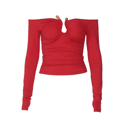 One-Piece Long-Sleeved T-Shirt