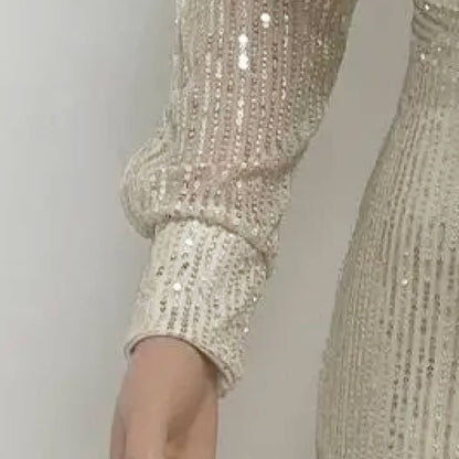 Full‑Length Sparkle Jumpsuit