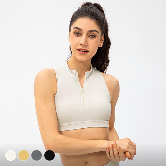 [Bras] Lightweight Mesh Sports Bra With Comfort Padding