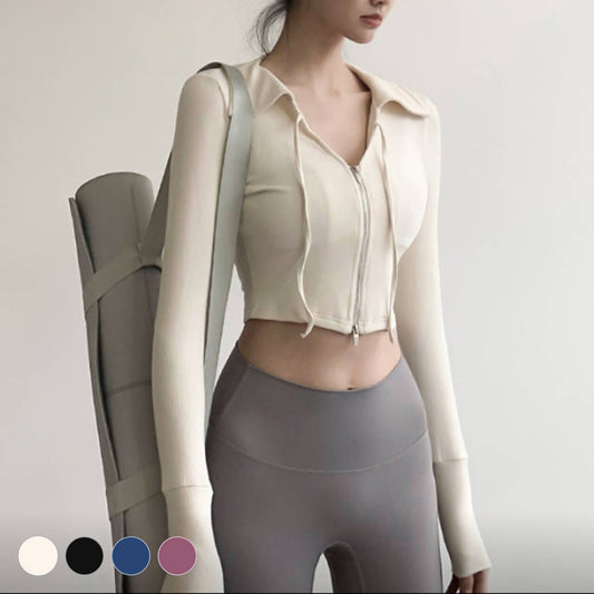 [Tops > Long sleeve] Cozy Season Workout Top Stretch Breathable Long Sleeve