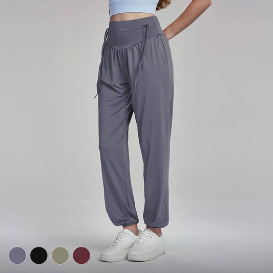 [Pants] Relaxed Fit High Rise Straight Leg Pants Ladies