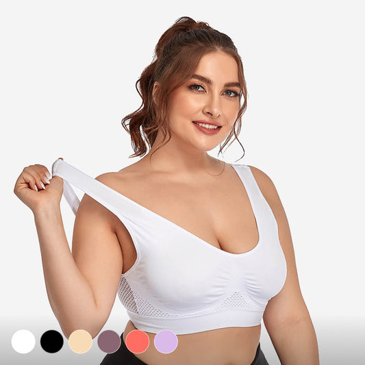 [Bras] Seamless Mesh Sports Bra