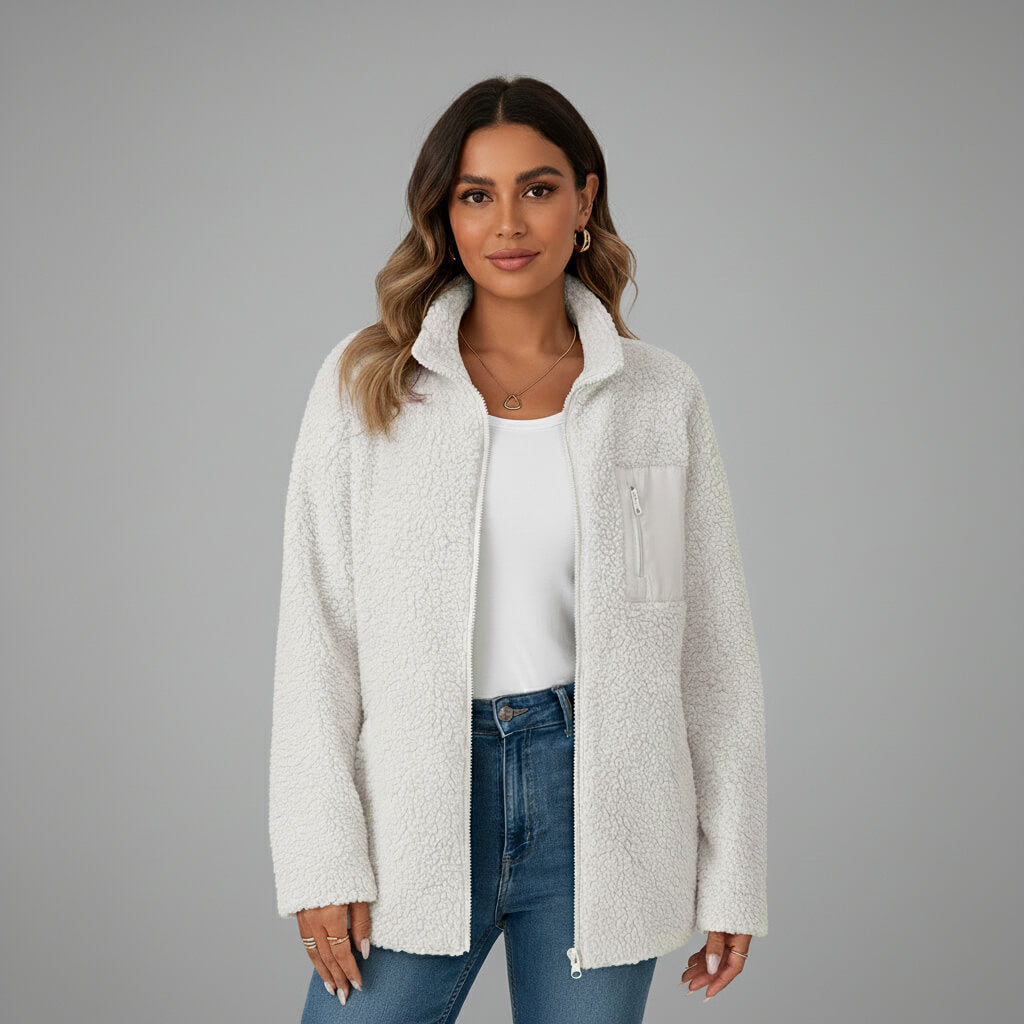 Soft Wool‑Blend Long Coat with Refined Drape