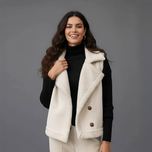Shearling Gilet with Soft Lining