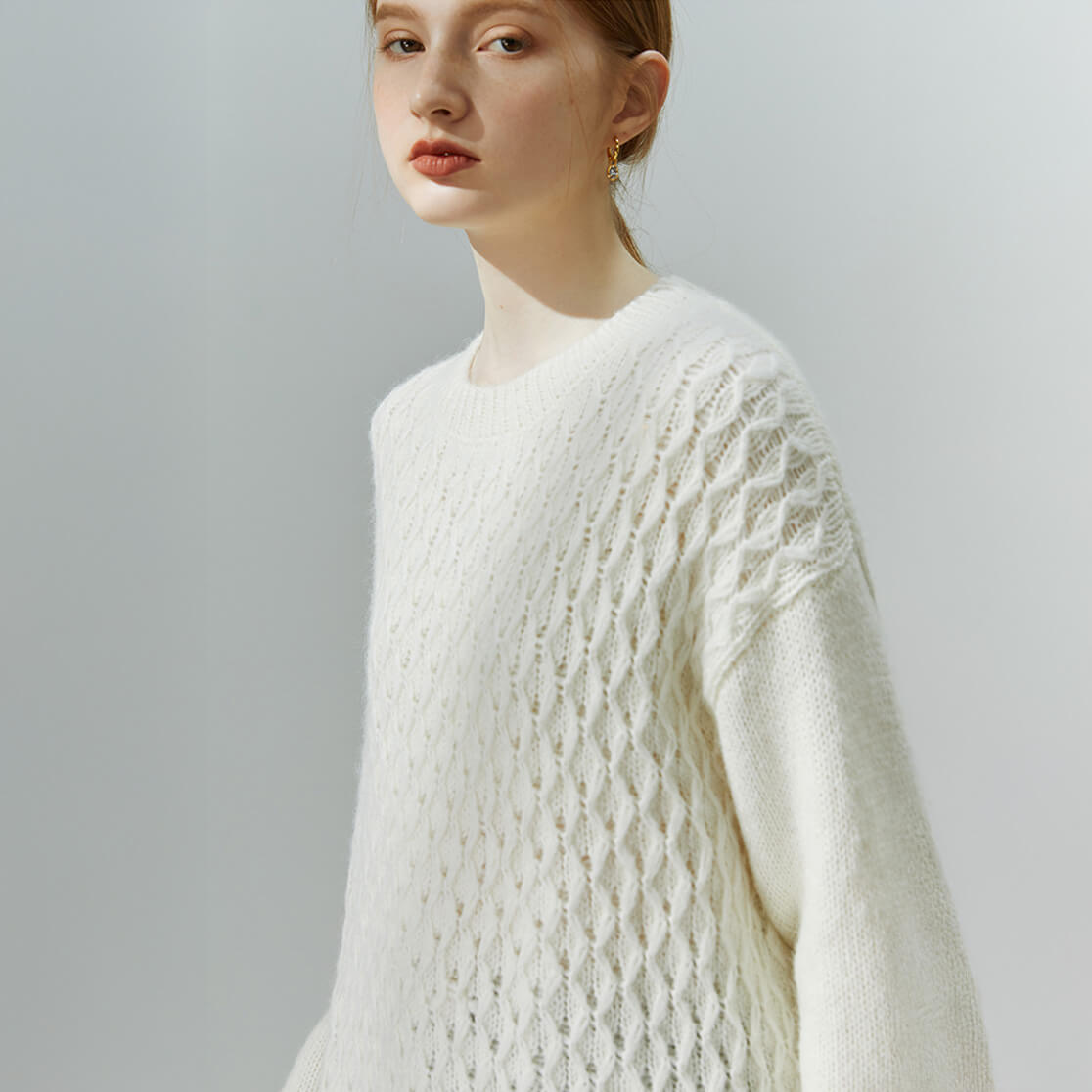 Cosy Women’s Knit Winter Jumper with a Textured Twist
