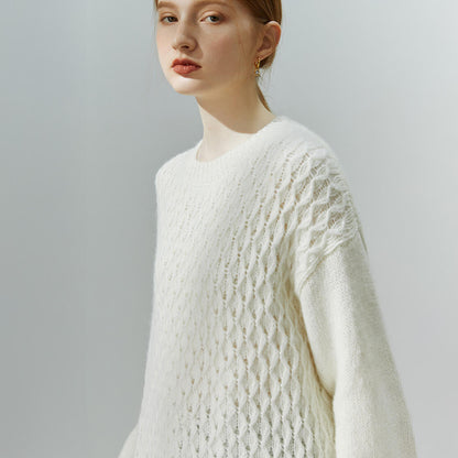 Cosy Women’s Knit Winter Jumper with a Textured Twist