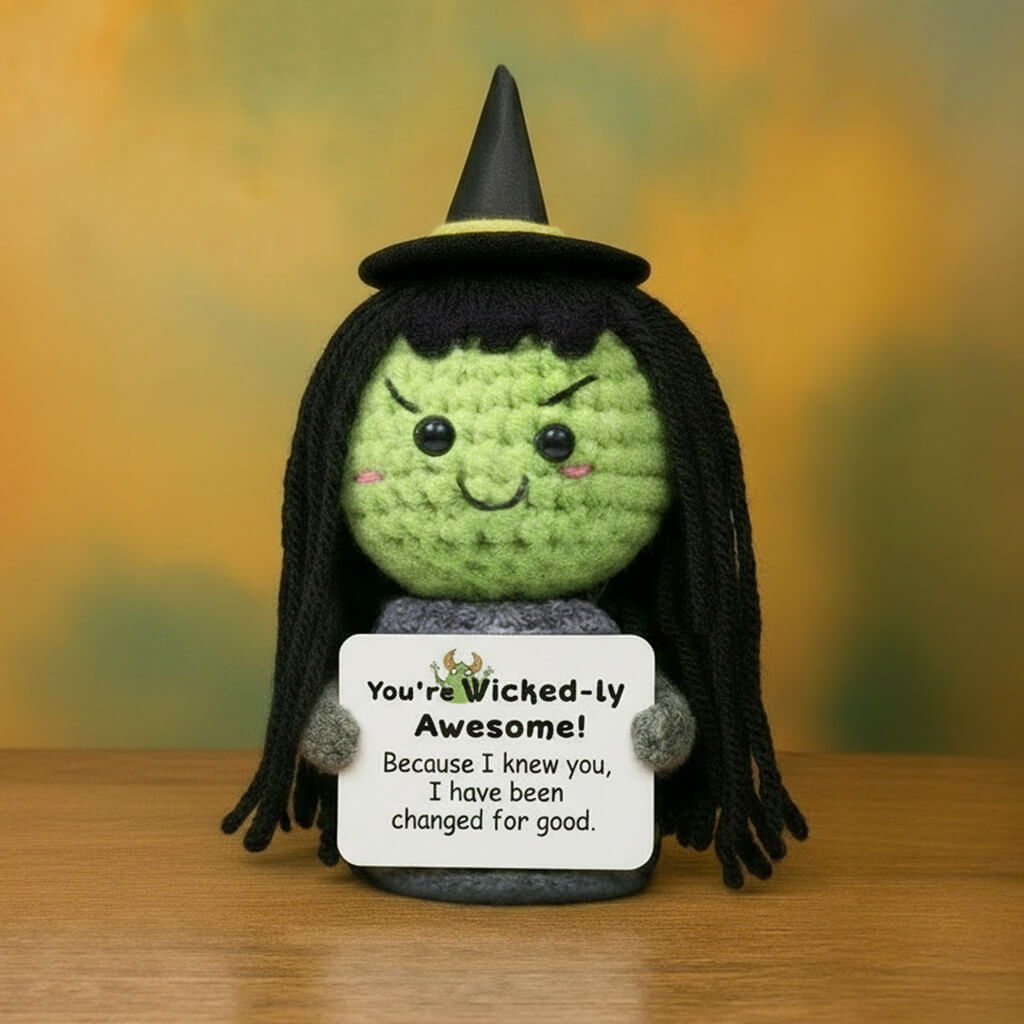 Crocheted Doll, Handmade Card, Positive Energy Decompression (The Good Witch is sold out)