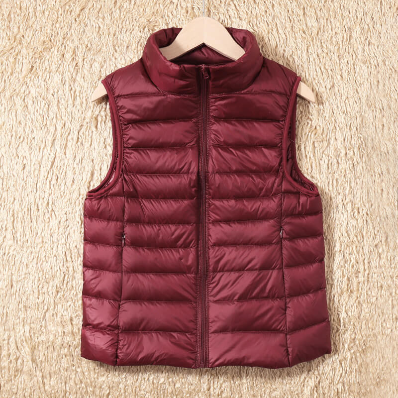 Feather‑Light Petite Puffer Gilet for Women