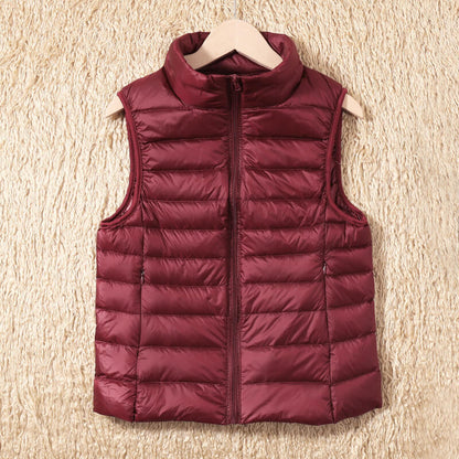 Feather‑Light Petite Puffer Gilet for Women